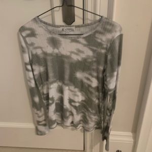 Tie dye grey and white long sleeve. lightweight material. barely worn.